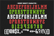 Merry Varsity - Retro Display, a Slab Serif Font by Pian45 Studio (Thumbnail 8 of 8)