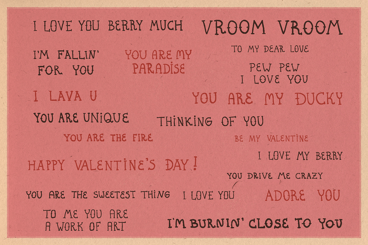 Retro Valentine clipart and graphics, a Decorative Illustration by Paper Cherry (Photo 7 of 23)