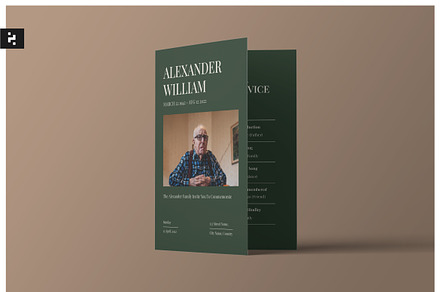 Funeral Program Template, a Stationery Template by Neermana