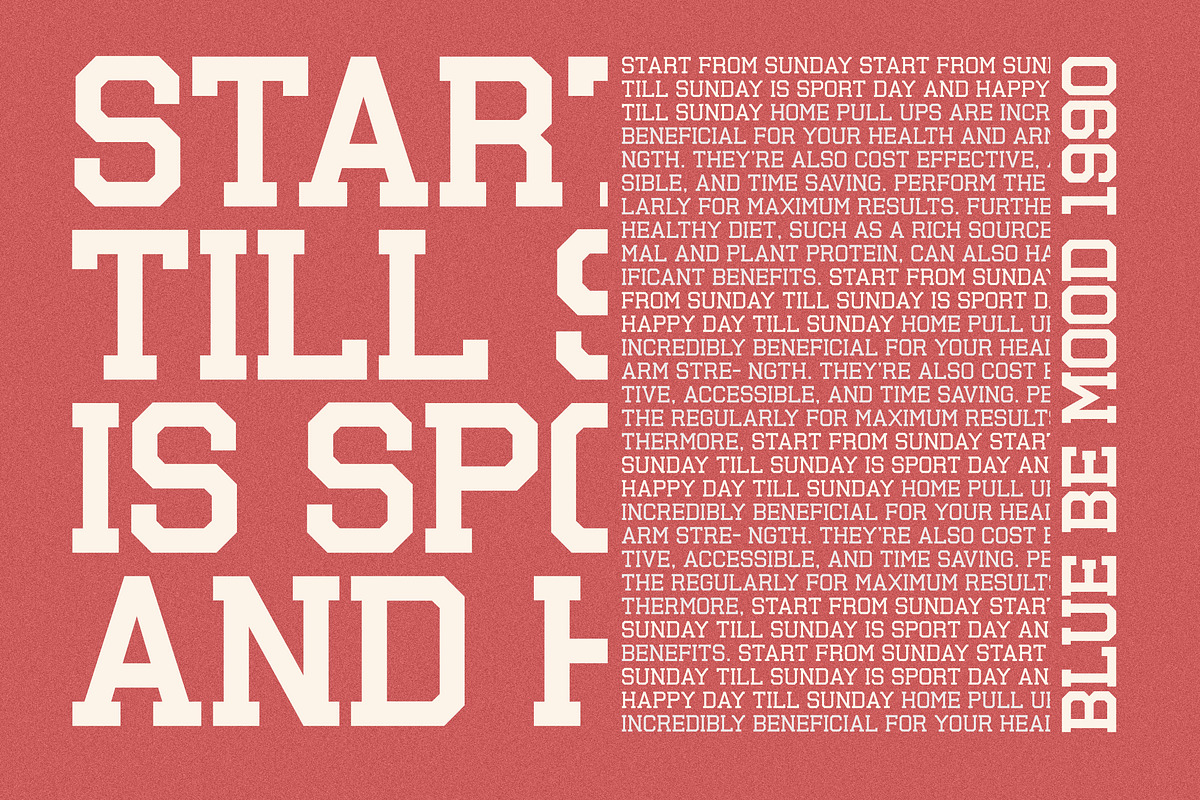 Blue Be Mood, a Slab Serif Font by OWL KING (Photo 2 of 8)