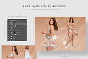 Dress Mockup Template Set, an Apparel Mockup by Neutral Mockups (Thumbnail 3 of 8)
