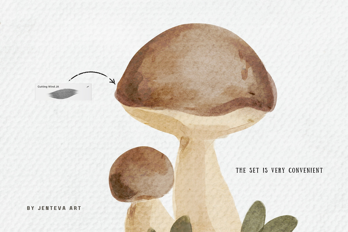 Procreate Watercolor Brush Set, a Brush Add-On by Jenteva Art (Photo 6 of 10)