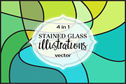 STAINED GLASS Illustrations, a Texture Graphic by ekaart (Thumbnail 2 of 5)