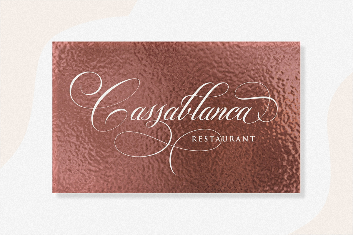 Switzerland Stylish Calligraphy, a Font by typeline studio (Photo 4 of 12)