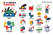 Oil and Energy Crisis, an Illustration by monkik (Thumbnail 1 of 4)