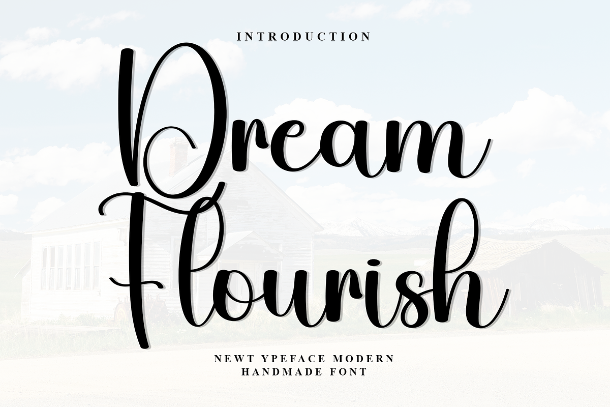 Dream Flourish, a Handwritten Font by InermediaSTUDIO (Photo 1 of 8)