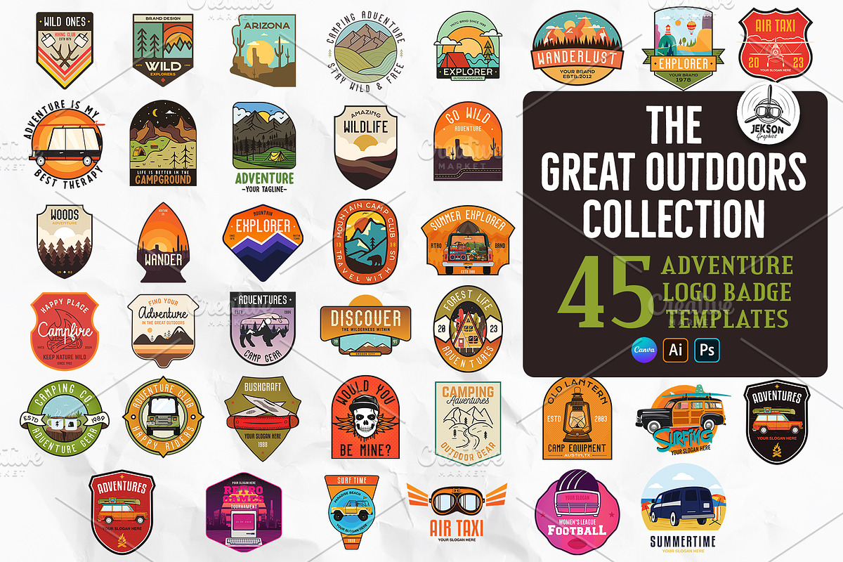 The Great Outdoors Collection, a Branding & Logo Template by JeksonGraphics (Photo 1 of 5)