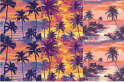 8 Sunset Serenade Seamless Patterns, a Pattern Graphic by Inknfolly (Thumbnail 3 of 3)