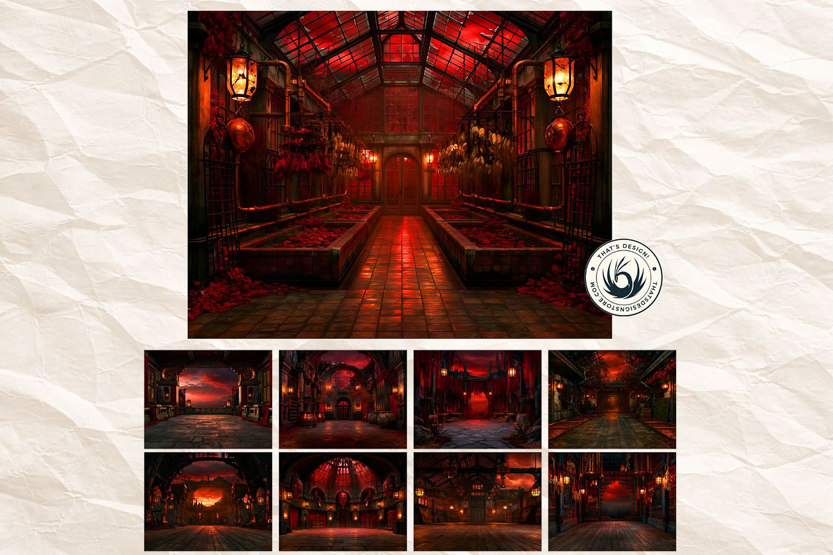 Harvest Ritual Horror RPG Backdrops, a Seasonal Illustration by ThatsDesignArt (Photo 10 of 18)