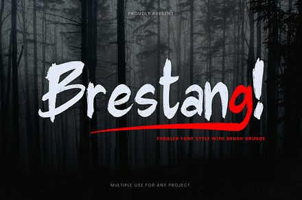 Brestang thriller Font, a Script Font by Art StoreID