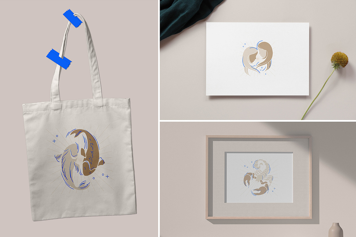 Zodiac Illustrations, an Animal Illustration by line & plane (Photo 6 of 10)