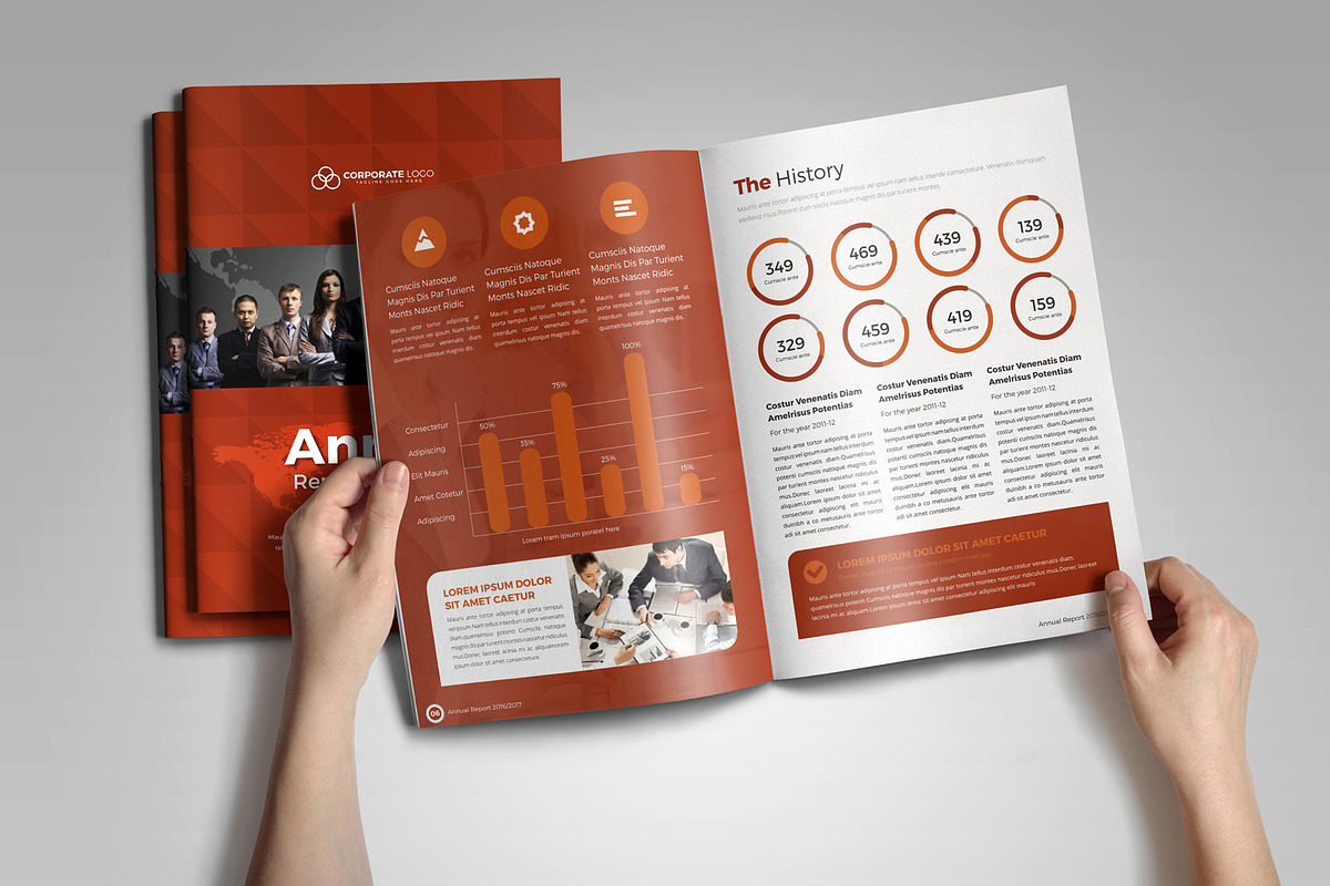 Annual Report Template V3, a Brochure Template by JanySultana (Photo 11 of 14)