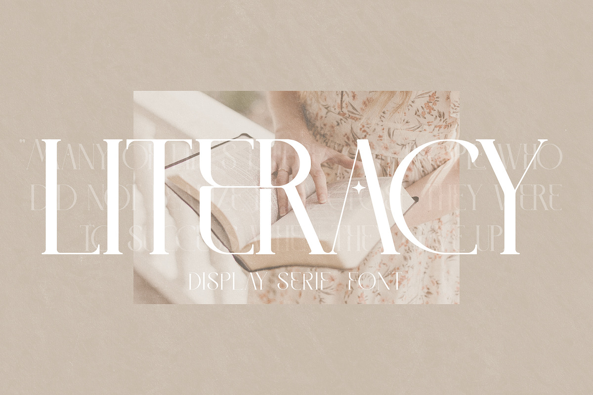 LITERACY Modern and Stylish Serif, a Serif Font by Storytype Studio (Photo 1 of 15)