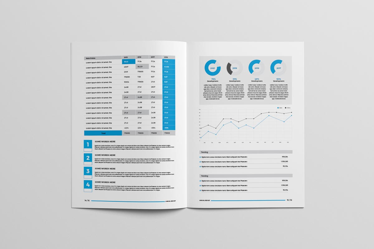 Annual Report Brochure, a Brochure Template by New Lines (Photo 3 of 8)