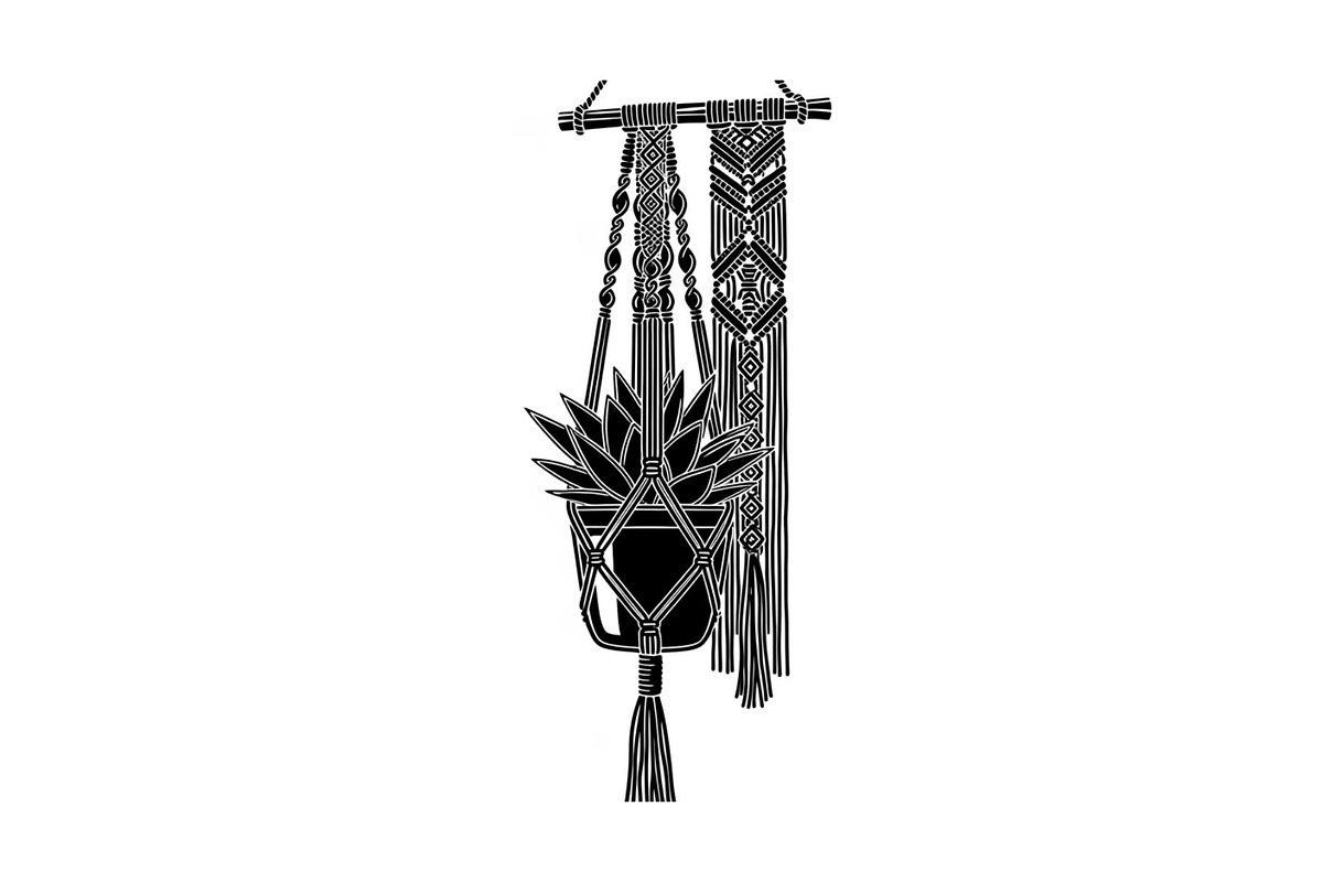 Macrame Plant Hanger Bundle, an Illustration by Creativeshirt (Photo 20 of 31)