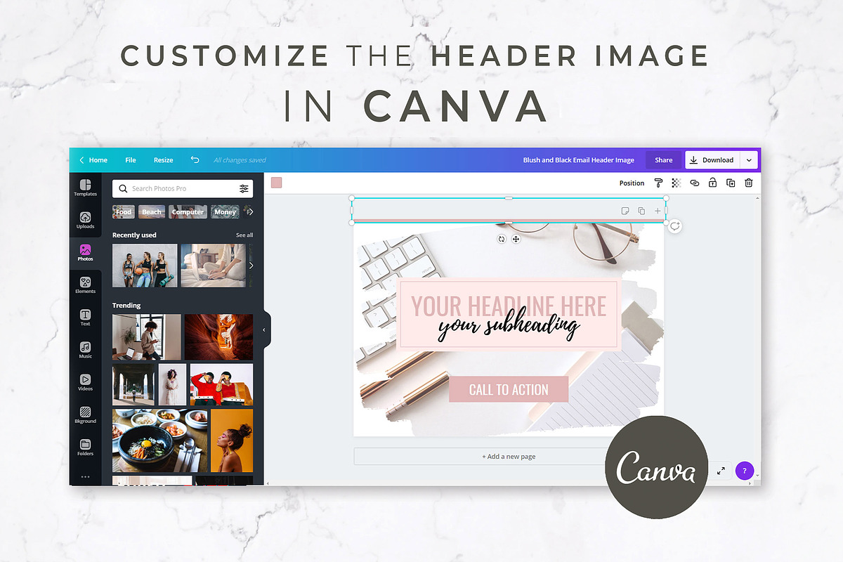 Klaviyo & Canva Template | Blush, an Email Template by Thirty One Palms Studio (Photo 5 of 5)