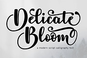Delicate Bloom, a Script Font by Raffa Creative (Thumbnail 1 of 8)
