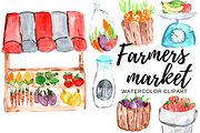 Farmers Market Clipart, an Illustration by Writelovely (Thumbnail 1 of 2)