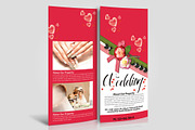 Wedding Rack Card Template 2 Sided, a Flyer Template by Design Up (Thumbnail 1 of 3)