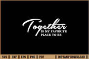 Together Is My Favorite Place To Be, a Seasonal Illustration by Handy Arts Studio (Thumbnail 1 of 3)