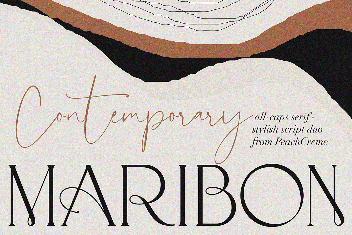 MARIBON//Serif+Script Duo SALE, a Serif Font by PeachCreme (Photo 11 of 11)