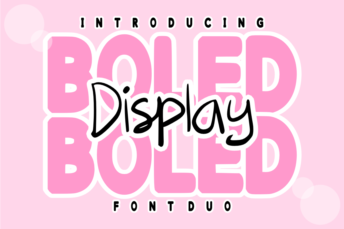 Boled Display - Playful Font Duo, a Handwritten Font by KiddoGlyphs Studio (Photo 1 of 5)
