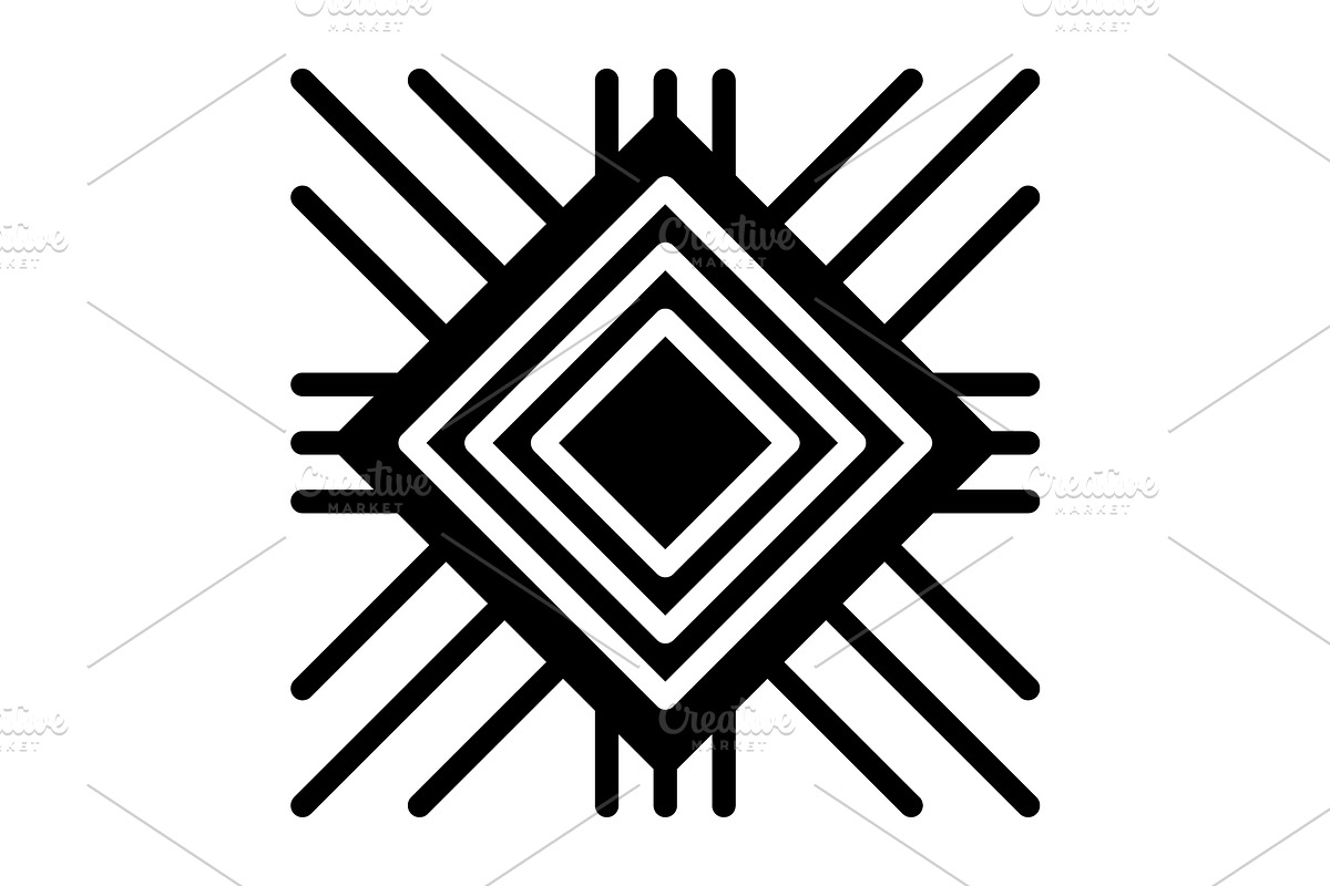 Linear pattern solid icon, a Solid Icon by Creative priyanka