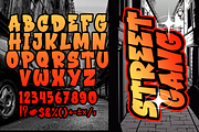 STREET FRUIT Modern Display Graffiti, a Blackletter Font by dansdesign (Thumbnail 3 of 6)