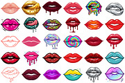 Lips Clipart, a Decorative Illustration by Forhadx5 (Thumbnail 3 of 11)