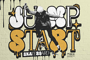 Warior Bomber Typeface, a Serif Font by alit design (Thumbnail 8 of 20)