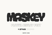 Maskey – Playful Display Font, a Handwritten Font by Panatype™ Studio (Thumbnail 1 of 10)