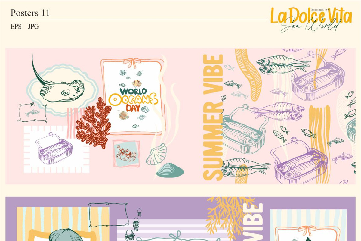 La Dolce Vita-Sea world, an Animal Illustration by Collection by VY (Photo 9 of 15)