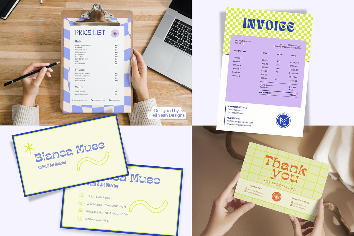 Ultimate Funky & Vibin Branding Kit, a Branding & Logo Template by Hell Yeah Designs (Photo 26 of 29)