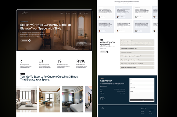 Interior Design Framer Template preview 2