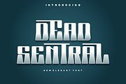 Dead Sentral - Font, a Sans Serif Font by artchiles_design (Thumbnail 1 of 5)