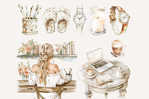 Boho Planner Clipart Bundle