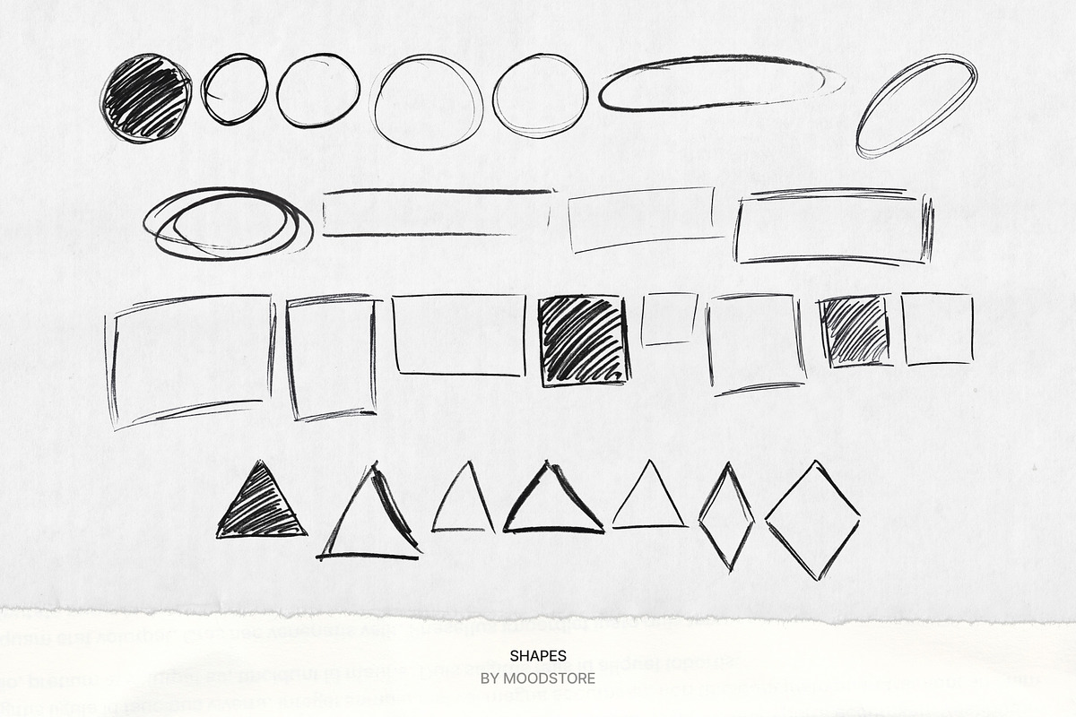 Pencil Scribble Elements 450+, an Object Graphic by MOODSTORE (Photo 12 of 17)