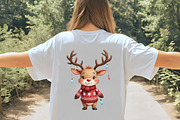 Funny Christmas Reindeer Clipart, an Illustration by CrexoraLab (Thumbnail 5 of 5)