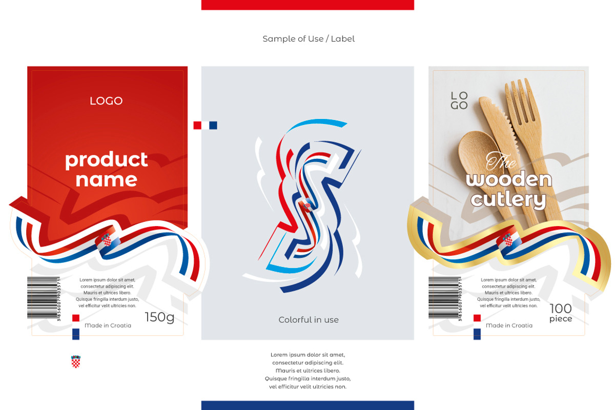 Croatia flag ribbon vector, a Templates & Theme by Simbos (Photo 6 of 9)