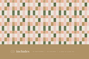 Checkered Painted Seamless Patterns