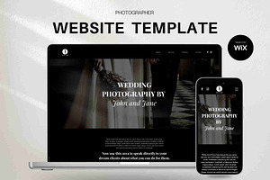 Wix Website Template - Photographer, a Wix Template by Evara Creative Agency