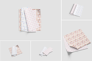 Gift Wrapping Paper Mockup Set, a Product Mockup by Indah
