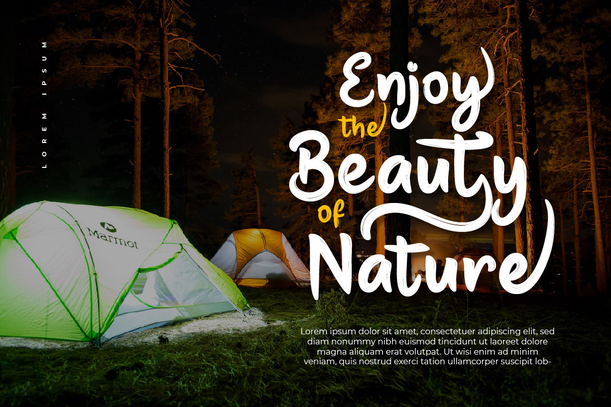 Buman - Brush Handwritten Font, a Handwritten Font by productype1 (Photo 8 of 10)