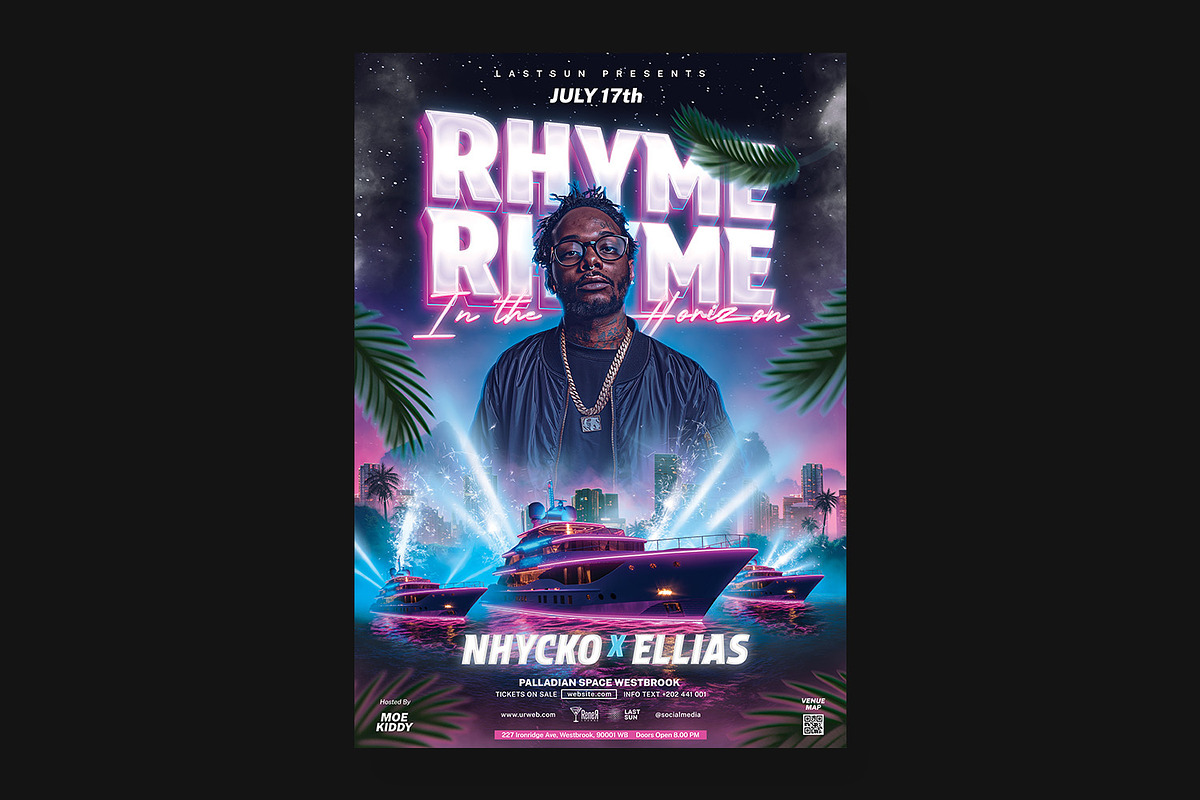 DJ Flyer Template, a Print Template by Bornx Design (Photo 4 of 5)
