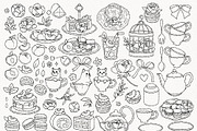 Peach Fruit Tea Clipart Line Art, a Food Illustration by TitaLivingArt (Thumbnail 3 of 9)