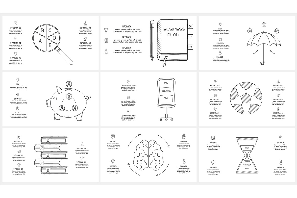Set Doodle Presentation Canva preview 2