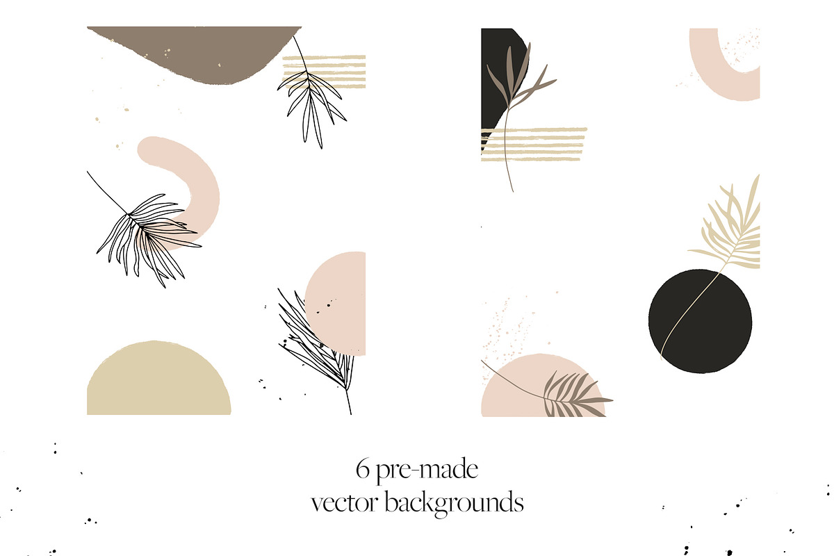 Palms & Paints Vector Elements, an Object Graphic by Touch and Form (Photo 6 of 13)