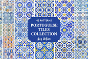 Portuguese Tiles Pattern Collection, a Pattern Graphic by Anna Design Studio (Thumbnail 1 of 17)
