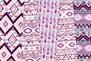 Purple Aztec Digital Paper, a Texture Graphic by Avenie Digital (Thumbnail 4 of 4)