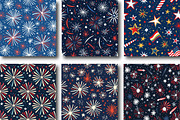Fourth of July Seamless Pattern, a Pattern Graphic by DreamCafeArt (Thumbnail 5 of 7)